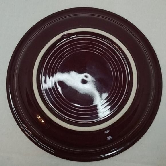 Fiestaware Fiesta CERAMIC Salad Plate Dish CONTAINER Claret 7.25 INCH - Picture 5 of 9